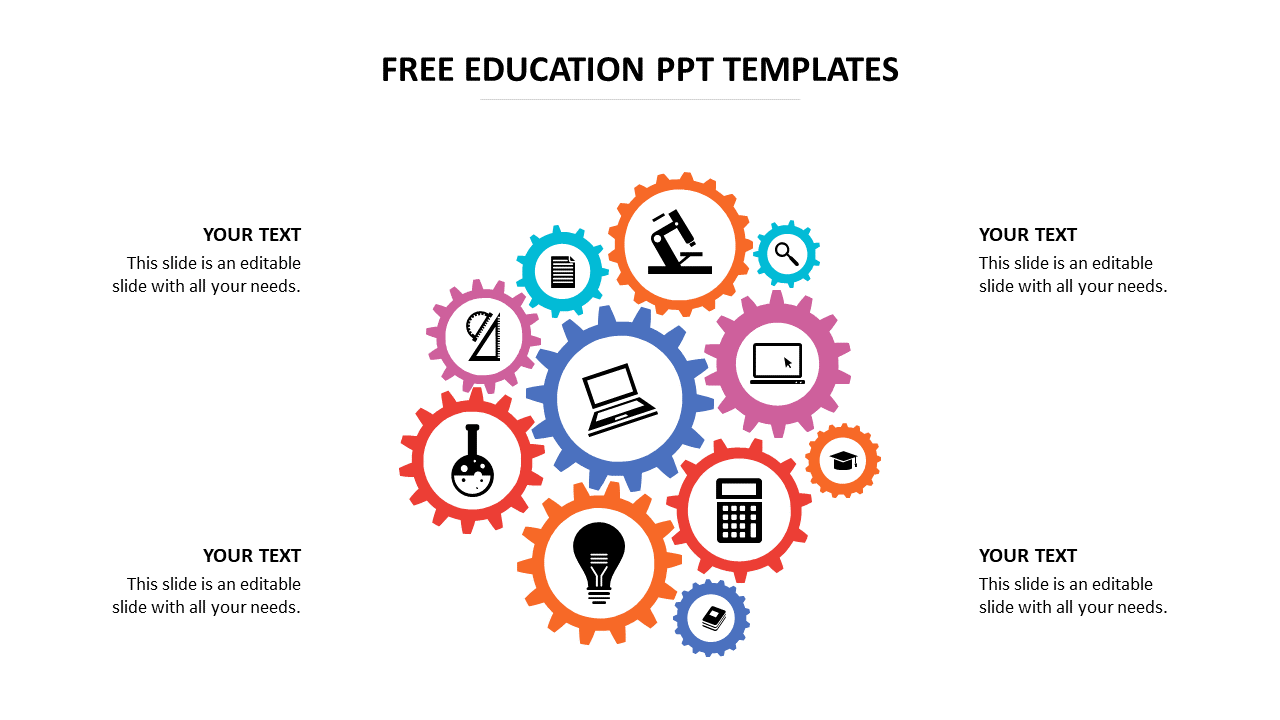 free education ppt templates design